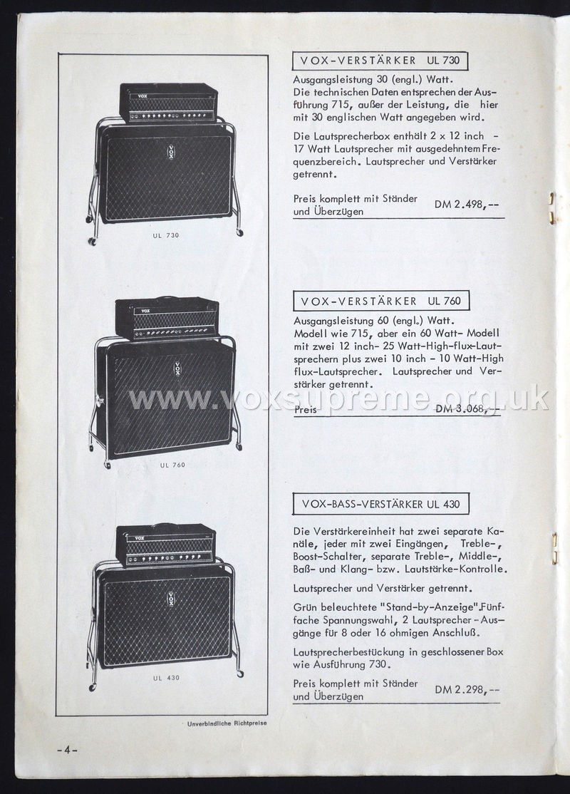 The UL730; UL760 and UL430 amplifiers.