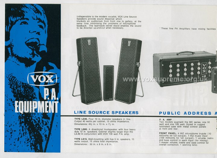 Vox LS60 linesource column speaker - Celestion T1252
