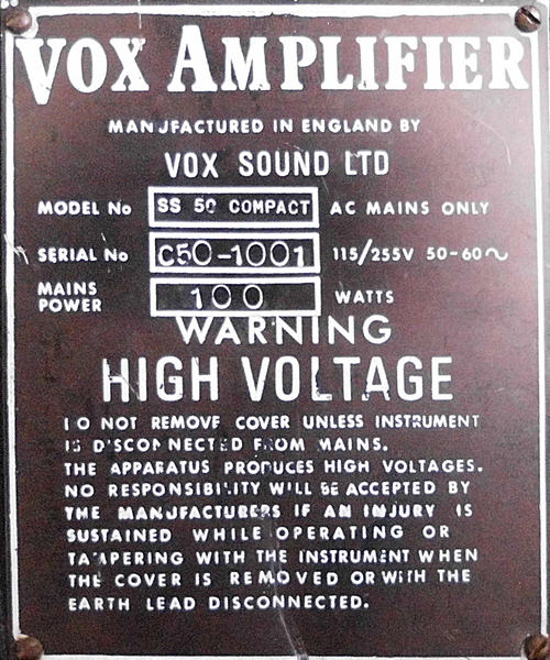 Vox Sound Limited Slave Driver