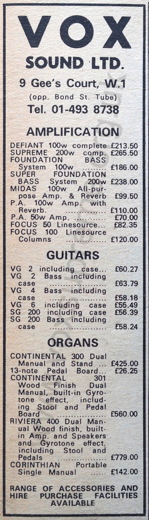 Melody Maker, 23rd October, 1971