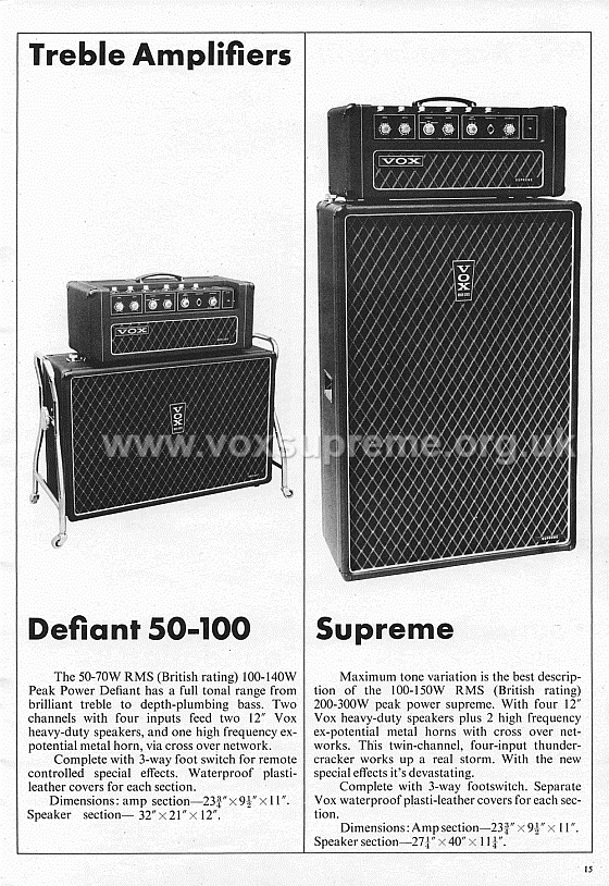 Vox Sound Limited (Ltd) catalogue, page 15