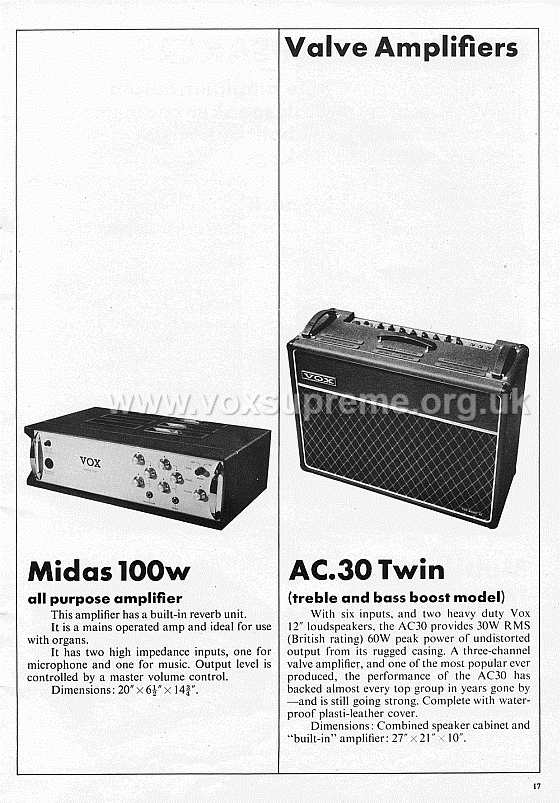 Vox Sound Limited (Ltd) catalogue, page 17