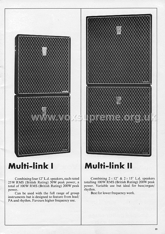 Vox Sound Limited (Ltd) catalogue, page 19