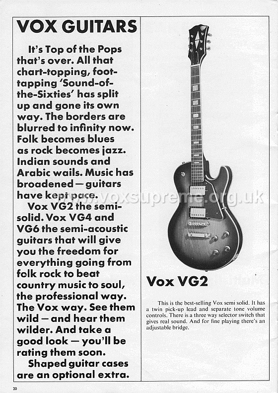 Vox Sound Limited (Ltd) catalogue, page 20