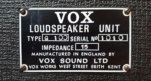 Vox Gyrotone rotating speaker cabinets